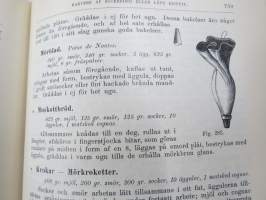 Kok-Konsten som vetenskap och konst med särskildt afseende på Hälsolärans och Ekonomiens fordringar, 1896, med inemot 3000 recept, 349 afbildningar
