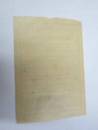 Suomen Sairaanhoitajataryhdistys, arpajaiset nr 039749 Sjuksköterskeföreningen i Finland -arpalippu