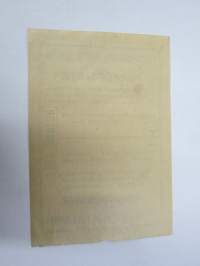Suomen Sairaanhoitajataryhdistys, arpajaiset nr 039750 Sjuksköterskeföreningen i Finland -arpalippu