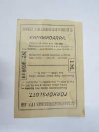 Suomen Sairaanhoitajataryhdistys, arpajaiset nr 469040 Sjuksköterskeföreningen i Finland -arpalippu