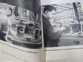 Volkswagen läuft, läuft, läuft... -VW-vaihtomoottorisysteemin esittely / myyntiesite, saksankielinen