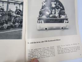 Volkswagen läuft, läuft, läuft... -VW-vaihtomoottorisysteemin esittely / myyntiesite, saksankielinen