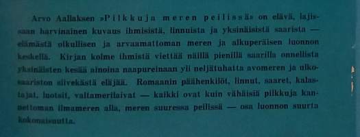 Pilkkuja meren peilissä. ( Meriluonto, kuvateos, rannikko, 50-luku )