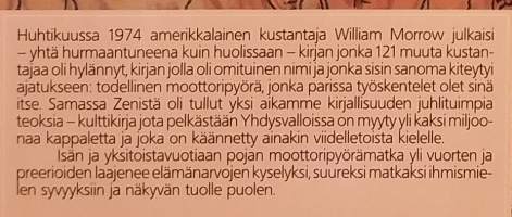 Zen ja moottoripyörän kunnossapito.  ( Filosofia, kulttiteos )
