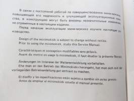Mini-Mokik / Minimokick Stella Service Manual -mopedi, huolto-ohjekirja, monikielinen
