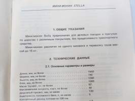 Mini-Mokik / Minimokick Stella Service Manual -mopedi, huolto-ohjekirja, monikielinen