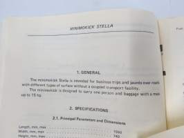 Mini-Mokik / Minimokick Stella Service Manual -mopedi, huolto-ohjekirja, monikielinen
