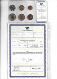 Brasilia  6 kpl rahasarja 1 centao - 1 real 2000 - 2010 ulkomainen kolikko