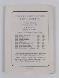 Miten tulin teosofiksi