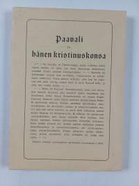 Paavali ja hänen kristinuskonsa : Helsingin esitelmiä syksyllä 1922