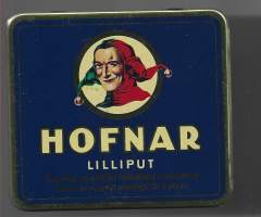 Hofnar Lilliput  sikarilaatikko metallia 9x8x1 cm