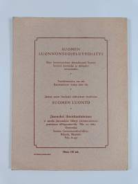 Suomen luonto : Suomen Luonnonsuojeluyhdistyksen vuosikirja 1948
