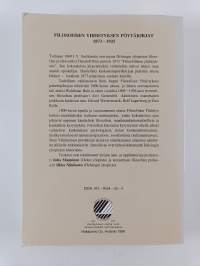 Ajatuksen laboratorio - Filosofisen yhdistyksen pöytäkirjat 1873-1925