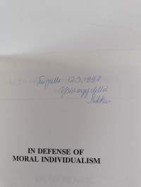 In Defense of Moral Individualism (signeerattu, tekijän omiste)