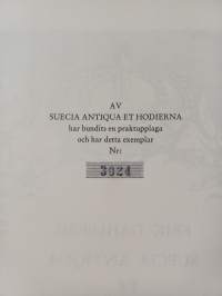 Suecia Antiqua &amp; Hodierna (numeroitu)