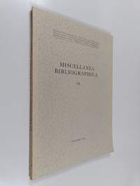 Miscellanea bibliographica 9