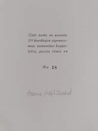 Nummisuutarit (numeroitu, signeerattu)