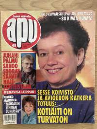 Apu 1994 nr 48 - Juhani Palmun suorat sanat naissuhteistaan, Sesse Koivisto ja avioeron katkera totuus, Pirkko Mannola &quot;Mokasin linnanjuhlissa&quot;,  ym.