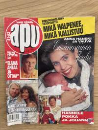 Apu 1994 nr 51-52 - Anna Hanski ja vauva ensimmäinen joulu, Vesku täyttää 50, Näin syntyy Rennyn ja Geenan 100 miljoonan merirosvoseikkailu, ym.