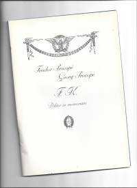 Dikter in memorium / Feodor Procope Georg Procope F K 1932