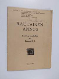 Rautainen annos kenttä- ja korsulauluja 3