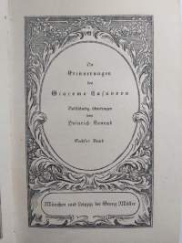 Die Erinnerungen des Giacomo Casanova : buch 1-6