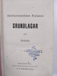 Storfurstendömet Finlands grundlagar jemte bihang