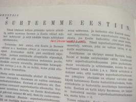 Tähystäjä poliittis-kirjallinen viikkolehti 1929 nr 6 (Yrjö ruutu, Elmo Kaila, Martti Pesonen, E.A. Aaltio, elsa Enäjärvi)