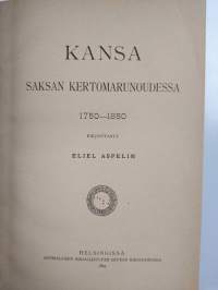 Kansa Saksan kertomarunoudessa 1750-1850