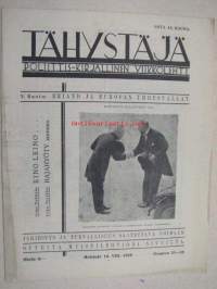 Tähystäjä poliittis-kirjallinen viikkolehti 1929 nr 31-32 (Yrjö Ruutu, Elmo Kaila, Martti Pesonen, E.A. Aaltio)
