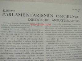 Tähystäjä poliittis-kirjallinen viikkolehti 1929 nr 33-34 (Yrjö Ruutu, Elmo Kaila, Martti Pesonen, E.A. Aaltio)