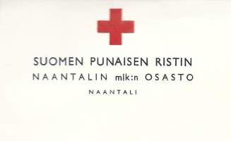 Suomen Punaisen Ristin Naantalin mlk;n osasto Naantali blanko  firmalomake