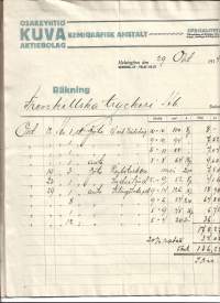 Kuva Ab  Helsingfors   1914 firmalomake