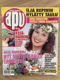 Apu 1995 nr 25/26 - Ilja Repinin hylätty taulu, Apu Mika Myllylän ja Suvin kotona kesähäiden kynnyksellä, Arja Koriseva: Nyt selvisi elämän tarkoitus, ym.