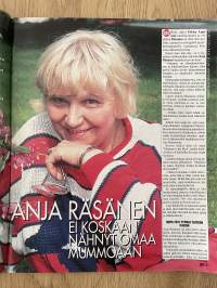 Apu 1995 nr 24 - Lähes 600 edullista ostospaikkaa ympäri Suomea, Tv-mummo Anja Räsänen: Tyydyin siihen, etten saanut omia lapsia, Pirjo ja Juha Kankkunen, ym.