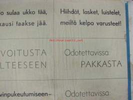 Kesko Oy mainostekstejä vuoden 1948 mainontaan -juliste