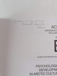 Psychological Development in Arctic Cultures (tekijän omiste)