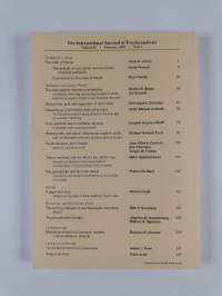 The international journal of psychoanalytics volume 88 1-5/2007