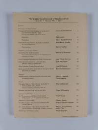 The international journal of psychoanalytics volume 85 1-6/2004