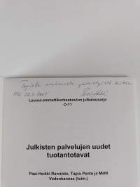 Julkisten palvelujen uudet tuotantotavat (signeerattu, tekijän omiste)