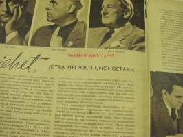 Elokuva-Aitta 1943 nr 19, (kansikuvassa) Märta Ekström ja Frank Sundström, Ville Salminen,  Yrjänän emännän synti, Inga Tidblad, Claudette Colbert