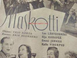 Elokuva-Aitta 1943 nr 19, (kansikuvassa) Märta Ekström ja Frank Sundström, Ville Salminen,  Yrjänän emännän synti, Inga Tidblad, Claudette Colbert