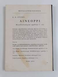 Metalliteknologian oppikirja 1 : Aineoppi