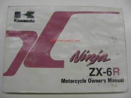 Kawasaki Ninja ZX-6R (ZX600-G1 ZX600-H1) Owner´s manual -käyttöohjekirja englanniksi