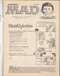 Suomen Mad 1989 No 6. Cocoon - Nuoruuden lähde. Working Girl - Tieni huipulle.