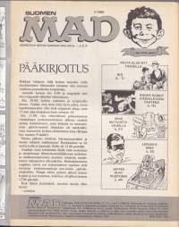 Suomen MAD N:o 3, 1989. BIG = Batman. Roger Rabbit.