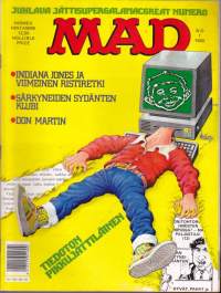 Suomen Mad 1990 N:o 1. Indiana Jones ja Viimeinen ristiretki = Infantiili Jones isän matkassa.