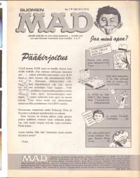 Suomen MAD N:o 1, 1991. Dick Tracy = Schtick Tracy * Mutant Turtle Alfredo * Aragones Supermarketissa*