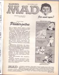 Suomen MAD N:o 5, 1991. Pummisetä Osa II * Samat sanat eri yhteyksissä - crazy! * Herää, pälli! *