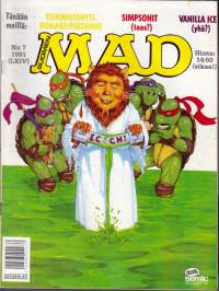 Suomen MAD N:o 7, 1991. Simpsonit (taas) * Vanilla Ica (yhä?) * Teinimutanttininjakilpikonnat *